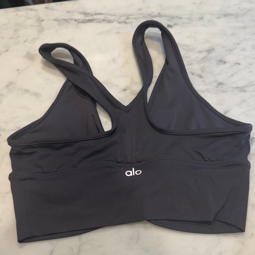 ALO Yoga Charcoal Sports Bra